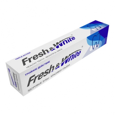 Зубная паста FRESH&WHITE"Тройное действие" 135г