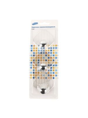 Крючки самоклеющиеся, 3 шт., 5 см (PZ024)