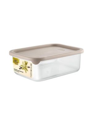 Контейнер для продуктов Sugar&Spice Vanilla прямоугольный 0,5л с гибкой крышкой латте