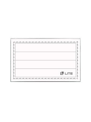 Бейдж LITE гориз. 91х57мм с клипсой и булавкой с вклад.прозр.