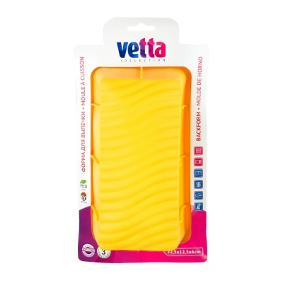 VETTA Форма силиконовая прямоугольная 22,5x12,5x6см, 3 цвета