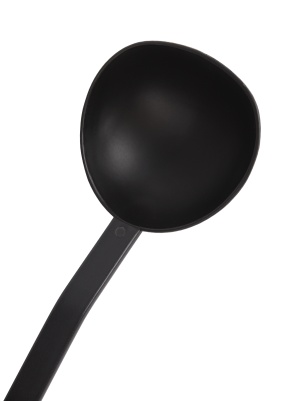 Половник кухонный, ручка нержавеющая сталь, черный (PR-012)