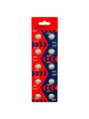 Элемент питания Perfeo AG13 LR44/10BL Alkaline Cell