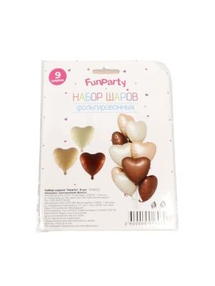 Набор шаров "Hearts", 9 шт.