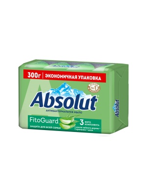 Мыло туал тв антибакт «ABSOLUT» FitoGuard алоэ, (эконом-пак  4*75 г)