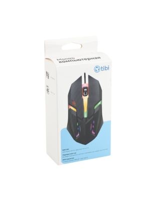 Мышь компьютерная проводная, USB-провод, 1,2 м