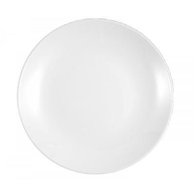 Тарелка керамическая, d=8", цвет белый (PL-503)