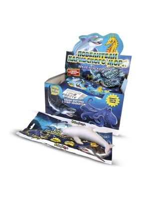 Фигурки-тянучки животных ВЛАСТЕЛИНЫ КАРИБСКОГО МОРЯ 58CN22, в ассорт., 14шт/шоубокс