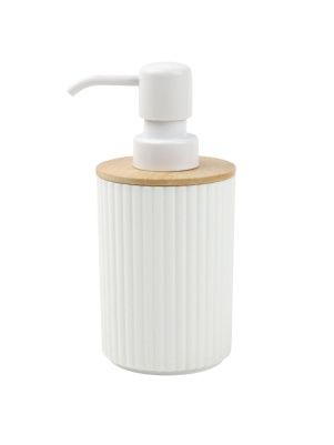 Дозатор жидкого мыла "Modern white", 7.6*7.6*17 см (PZ010)