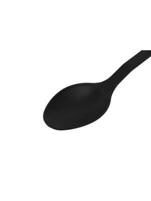 Ложка кухонная , ручка нержавеющая сталь, черный(PR-009)