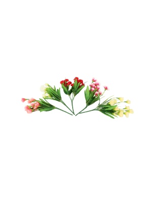 Букет искусственный "Гвоздика", 15 цветков, 34 см