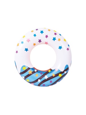 Круг для плавания надувной "Play Market" Пончик, голубой, ПВХ, 115см