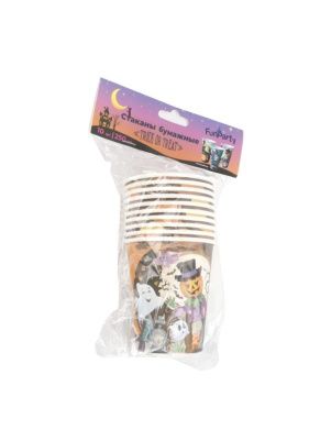 Стаканы бумажные "Trick or treat", 250 мл, 10 шт