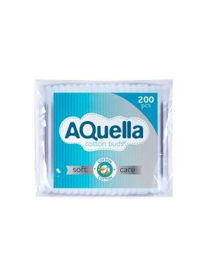 AQUELLA Ватные палочки п/э 200шт