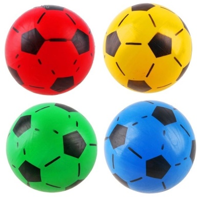 Мяч футбольный ПВХ, 22 см, микс цвета