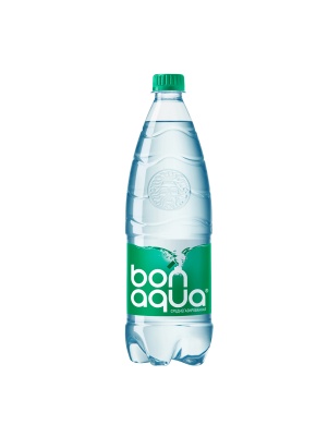 Вода питьевая газированная "Бонаква" Плюс среднегазированная"1л
