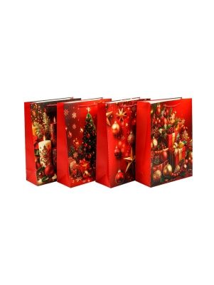 Пакет подарочный  "Red shade", 18*23*10 см (XMASGB30)