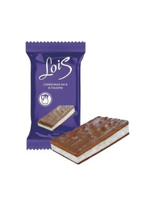 Кондитерская плитка "LOIS" со сливочной нугой 80г