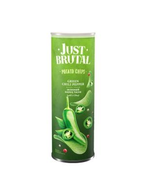 Чипсы картофельные "Just Brutal" со вкусом зеленого перца Чили, 100г