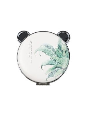 Зеркало карманное, двустороннее "Green vibes", 8*7,5*2 см (PD0846)