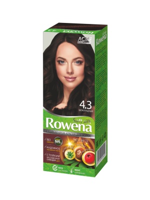 Стойкая крем-краска для волос Rowena soft silk тон 4.3 шоколад