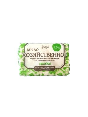 Мыло хозяйственное тверд для чув.кожи рук,для стирки дет.белья "Яблоко"группа 1, 72%, 200г(флоу-пак)