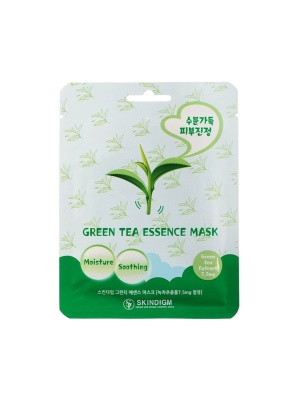 Маска для лица успокаивающая с экстрактом зеленого чая SKINDIGM , 1 шт