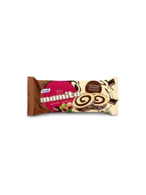 Бисквитный рулет Mamita с шокол.-орех. нач., 150 г