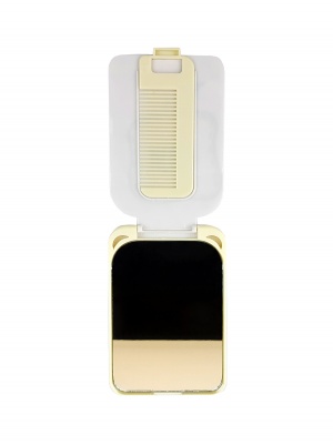 Карманное зеркало складное с расческой "Message", 11,5*8 см, пластик, 4 дизайна (DX-502)
