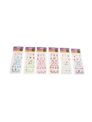 Наклейки-стразы декоративные, 16*7 cм (PK442)