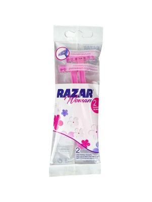 RAZAR 2 Бритвы Одноразовые для женщин 2шт