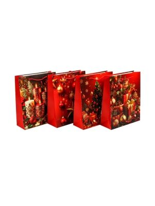 Пакет подарочный  "Red shade", 26*32*10 см (XMASGB31)