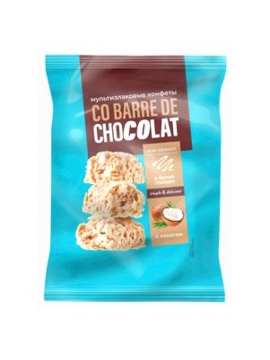 Мультизл.конфеты "Co barre de CHOCOLAT" с кокосом 135 гр