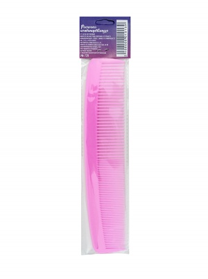 Расчёска комбинированная, 22*4,5 см, розовая