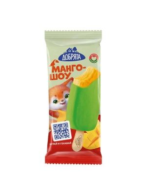Десерт  заморож. сорбет манговый в глазури "Кактусовая", 50г