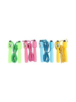 Скакалка спортивная со счетчиком, 2,8 м, микс цветов