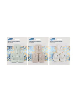 Крючки самоклеющиеся, 3 шт., 4,1*5,5 см (PZ033)
