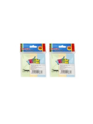 Стикер для заметок с клейким краем, 3 шт, 7,5*2,5 см, микс цвета
