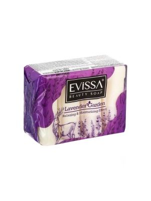 Мыло туалетное EVISSA ecopack, 4*70 гр. Лаванда
