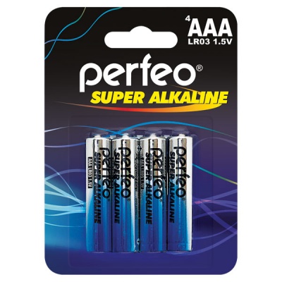 Батарейка Perfeo LR03/4BL Super Alkaline