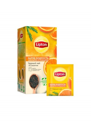 Чай чeрный  Lipton orange&rosemary  25 пак.