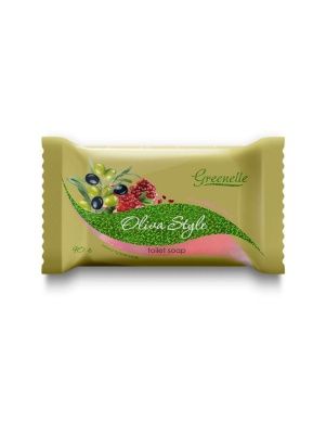 Мыло туалетное твердое "Оливковый стиль", Toilet soap "Oliva Style", 90 гр