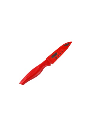 Нож кухонный в чехле, 9,5 см, пластиковая ручка, микс цвета