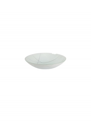 Тарелка глубокая 85-002-22,5 см. "Контур" бел. 1 цв.