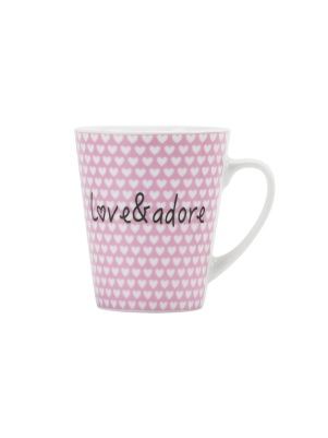 Кружка "Love & adore", 350 мл (ML-502)