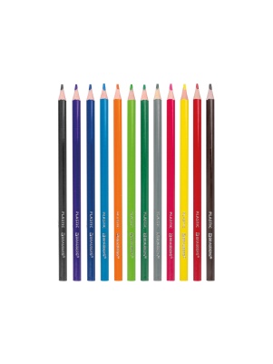 Карандаши цветные "BRAUBERG" PREMIUM, 12цв, пластиковые, трехгранные