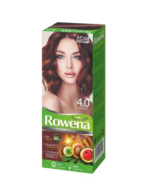 Стойкая крем-краска для волос Rowena soft silk тон 4.0 каштан