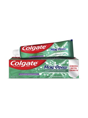 Паста зубная Colgate Макс Фреш с освежающими кристаллами Нежная Мята 100мл