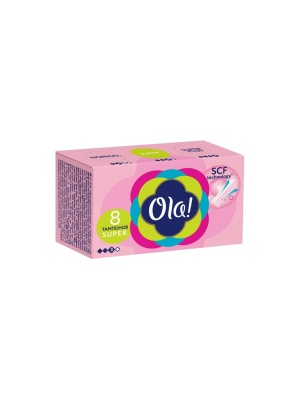 Ola! TAMPONS SUPER Шелковистая поверхность уп.8