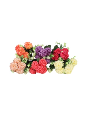 Букет искусственный "Гортензия", 5 цветков, 28 см